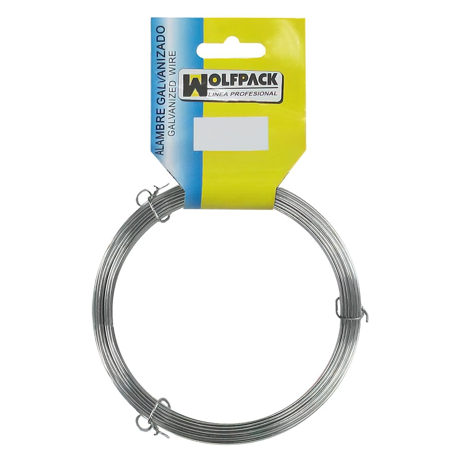 SANCO STORE - WOLFPACK LINEA PROFESIONAL Alambre Galvanizado (Rollo 500 gramos) Nº 8/1,3 mm.