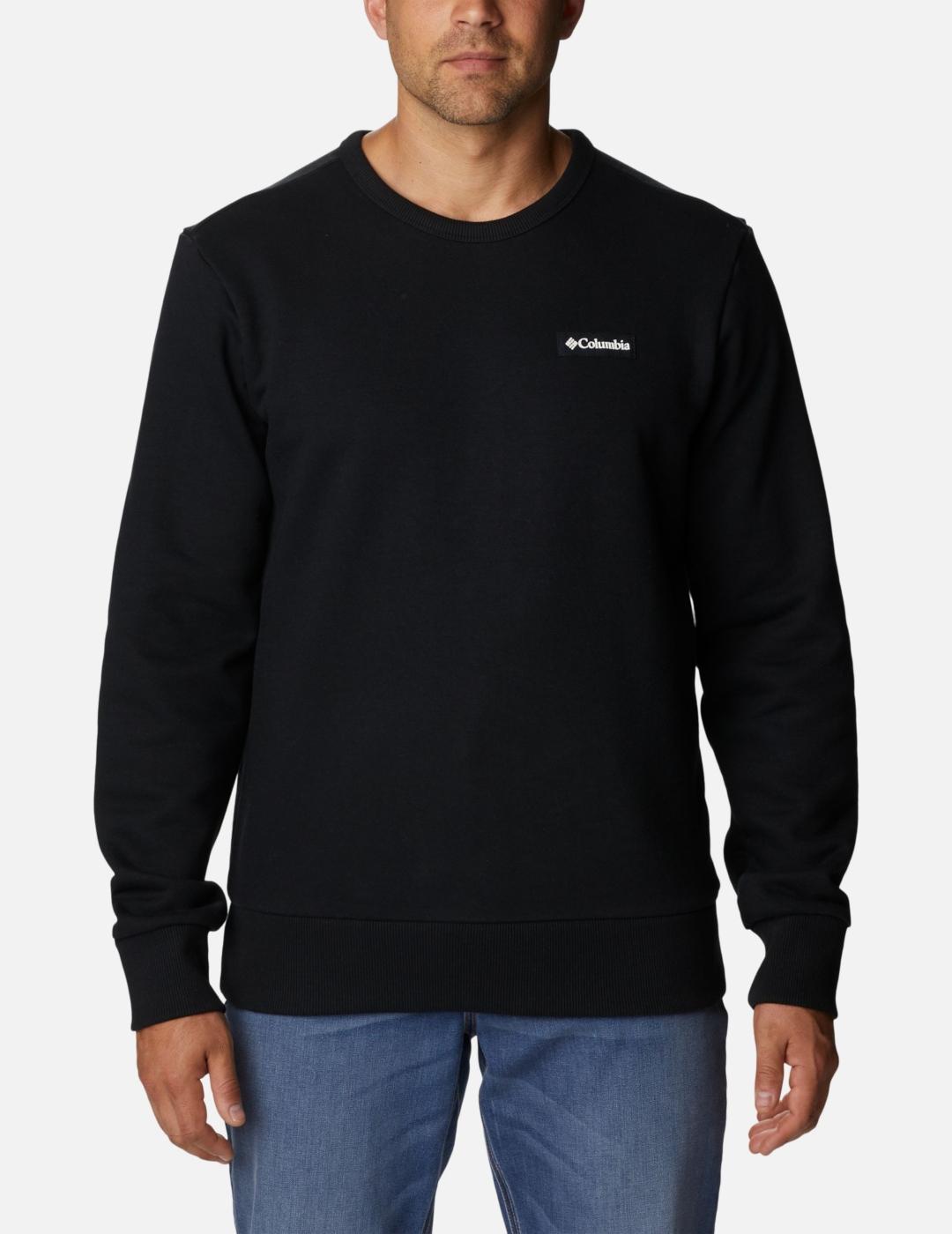 COLUMBIA SUDADERA LODGE CUELLO REDONDO NEGRA