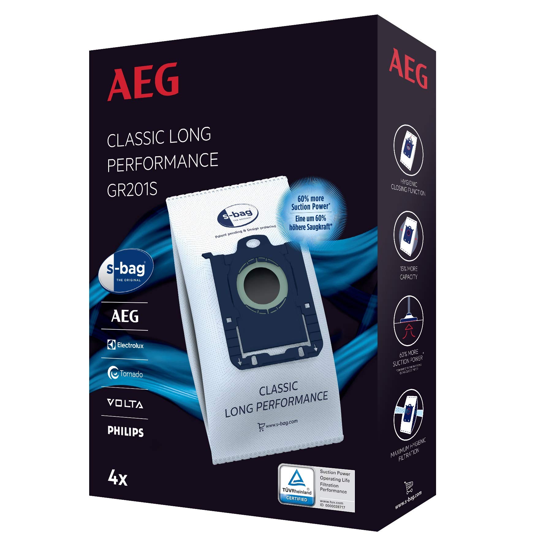 bolsas de recambio silex para aspirador electrolux, philips, aeg