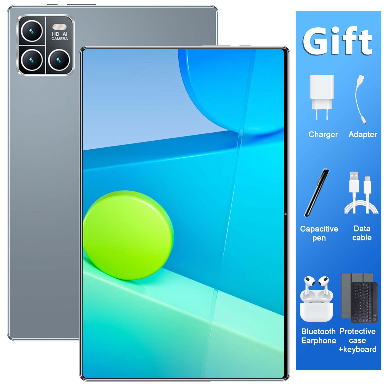 Global New 10.36 inch tablet Android 13 16GB 1TB 14 core 4K HD 5G WIFI Bluetooth WPS 20000mAh tablets
