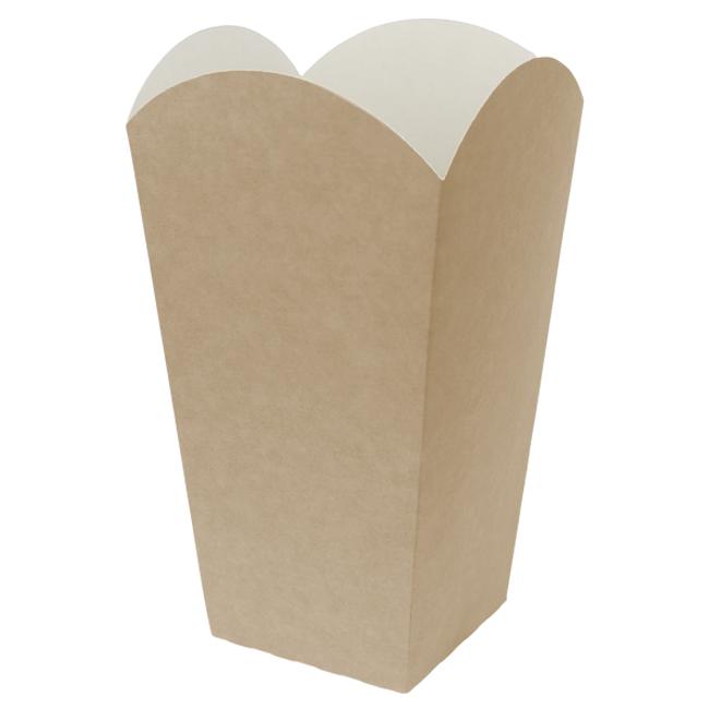 MONOUSO | Caja Palomitas Grande Kraft 150g 8,7x13x20,3cm (250 Uds)