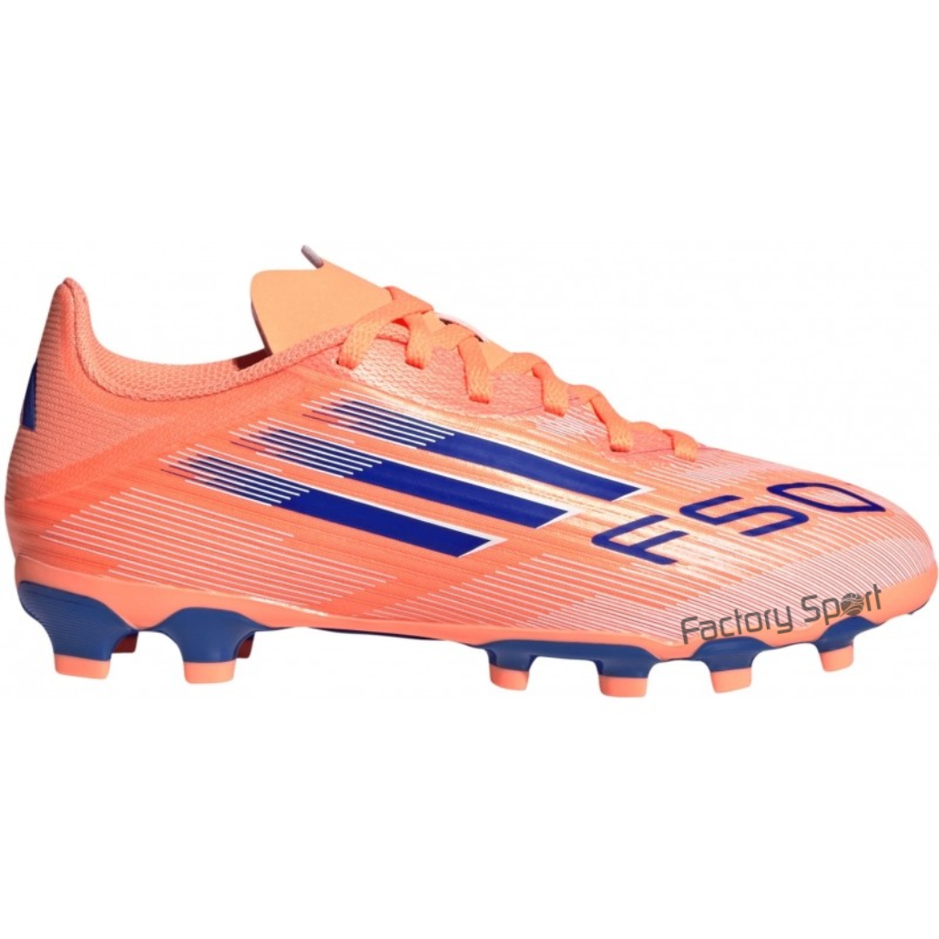 ADIDAS F50 CLUB FG/MG TACO NARANJA/AZUL PARA NIÑOS
