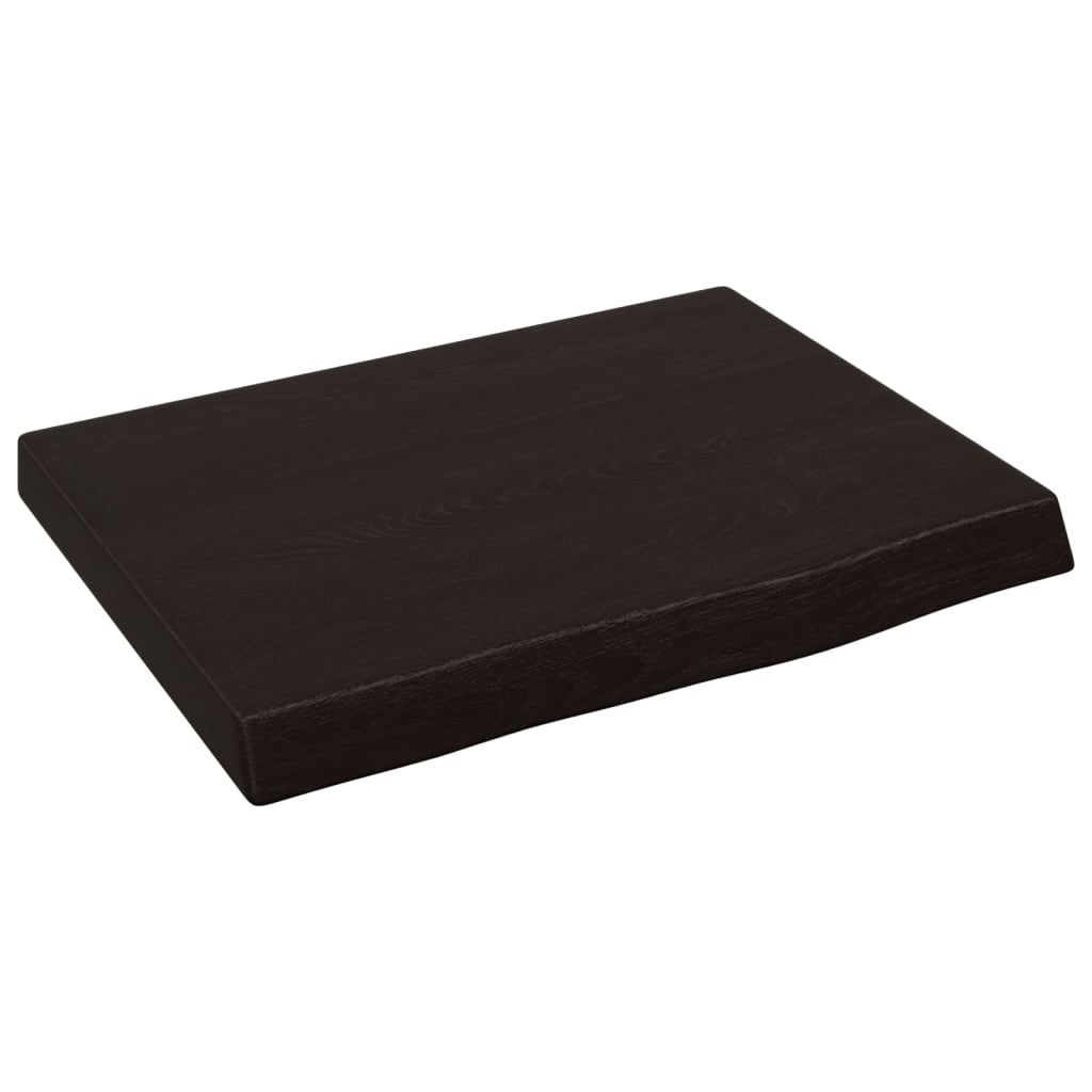 vidaXL Encimera de baño madera maciza sin tratar 40x30x(2-4) cm