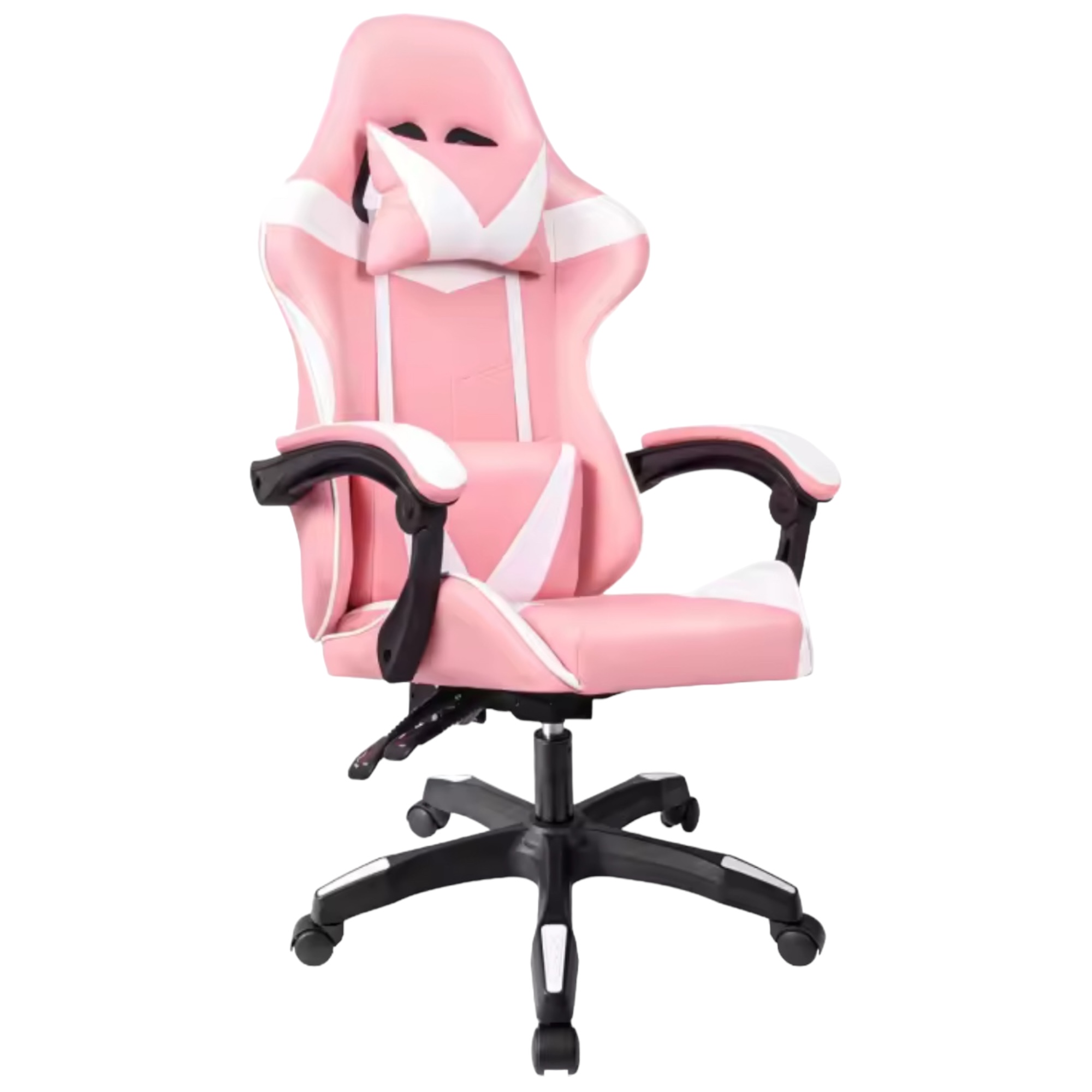 Silla Gaming para Escritorio, Oficina y Juegos Online Giratoria. Silla Cómoda de Altura Ajustable para Gaming ergonómica, de piel sintética.Silla racing de gaming videojuegos y de oficina. Es ergonómica y con diseño moderno. (7499 8499 S004 F6)