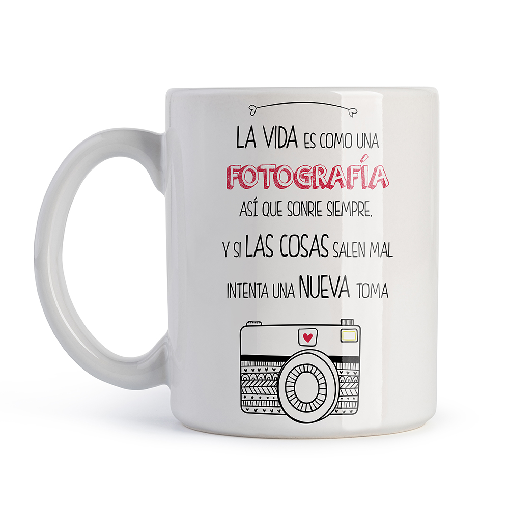 Taza de Cerámica Club Náutico La Vida Es Como una Fotografía - Regalo Original - 320ml