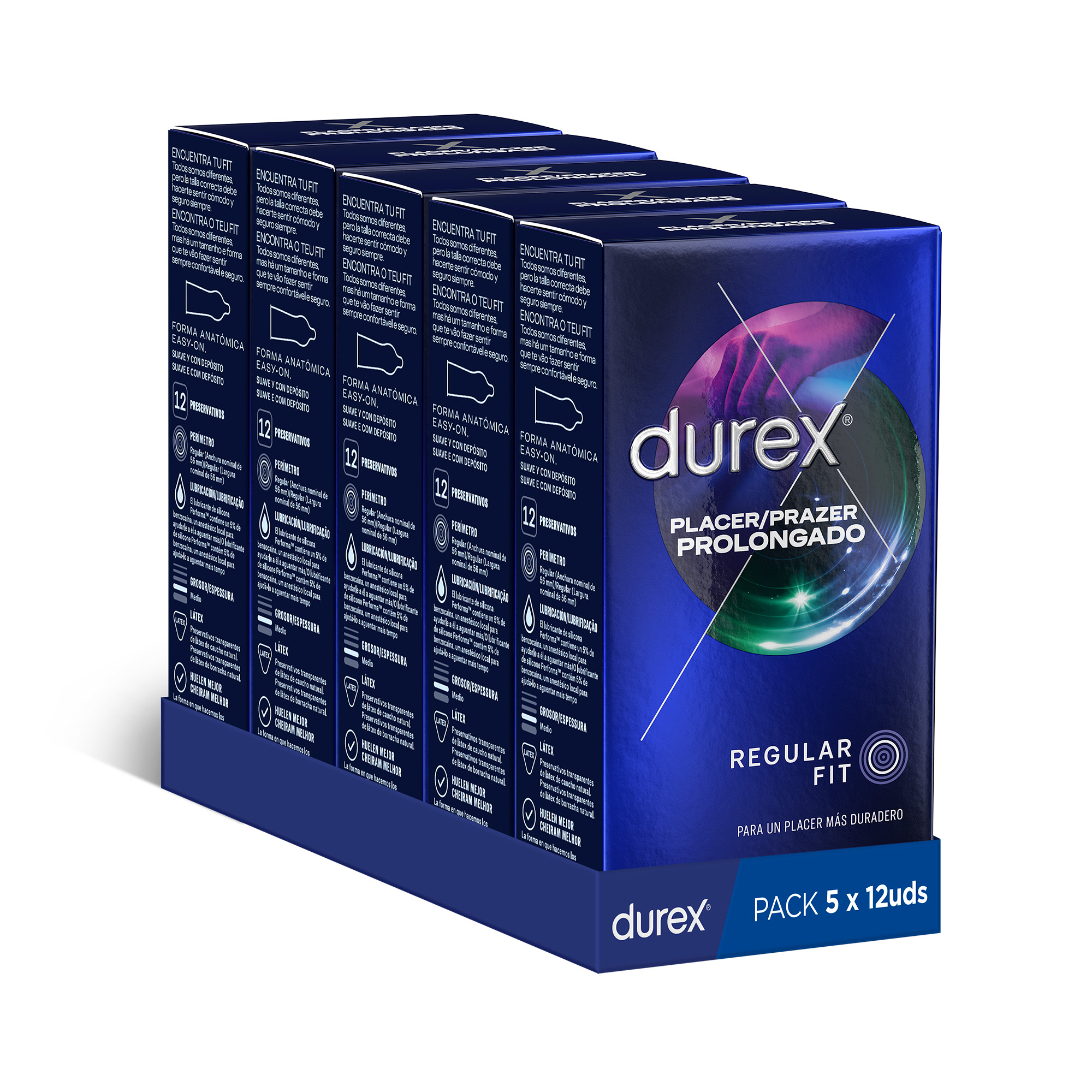 Durex - Condones para hombre Durex. Pack de 60 Preservativos para sexo seguro. Natural, Sensitivo Suave, Invisible, Contacto Total, Real Feel, Mutual Climax, Placer Prolongado, Dame Placer, Saboreame, Intense, Natural XL y Invisible Extra Lubricado