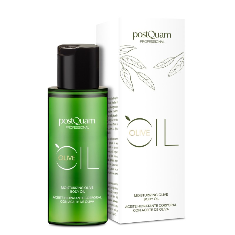 PostQuam - Aceite Corporal Hidratante Olive - Aceites de Oliva, Macadamia y Almendras - Antioxidante y Cicatrizante - 100 ml
