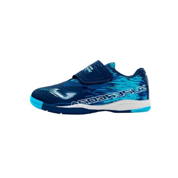 JOMA SUPERCOPA JR IC SALA MAR/AZUL VELCRO 2303