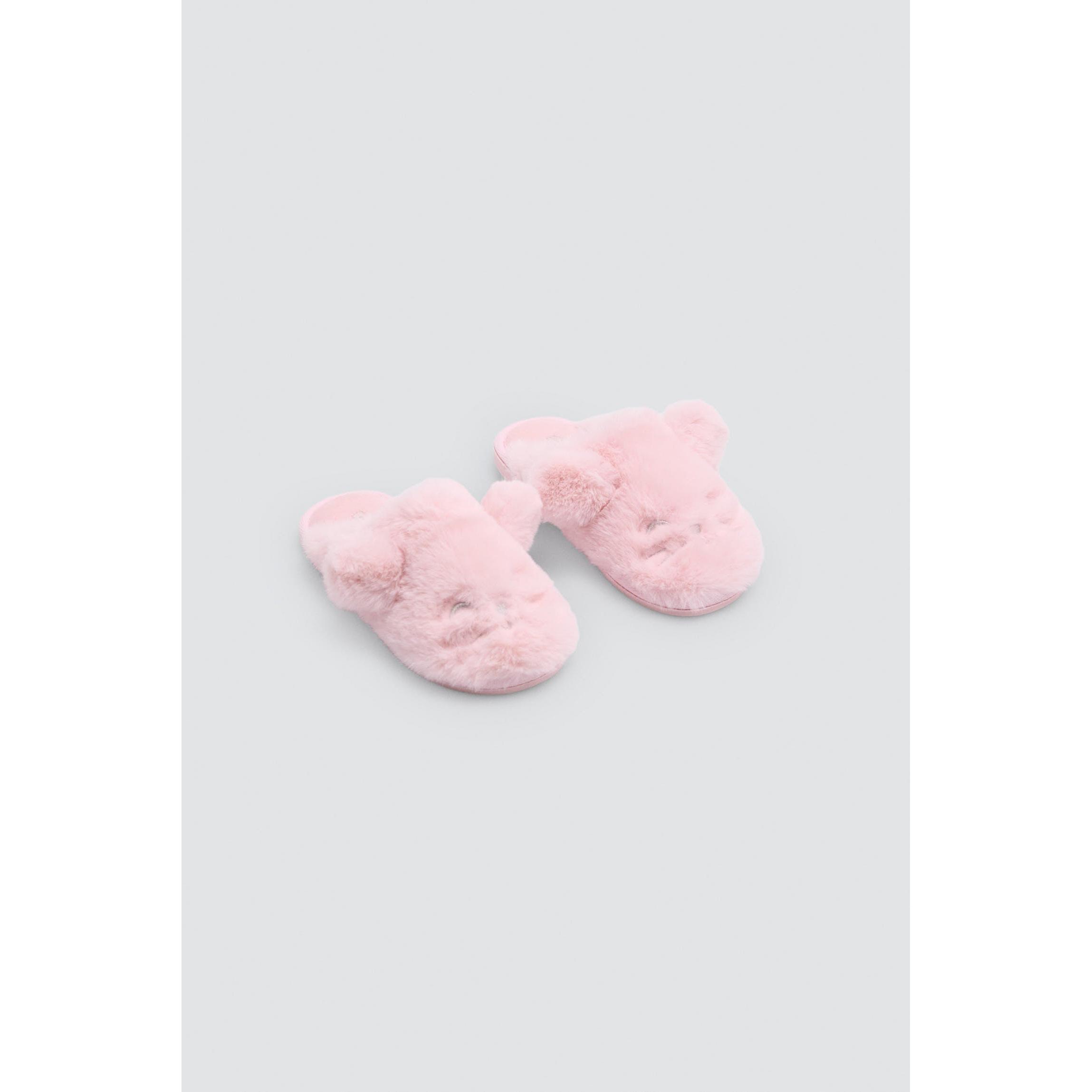 Ysabel Mora - Zapatillas de casa niña con pelo y orejas 3D gato