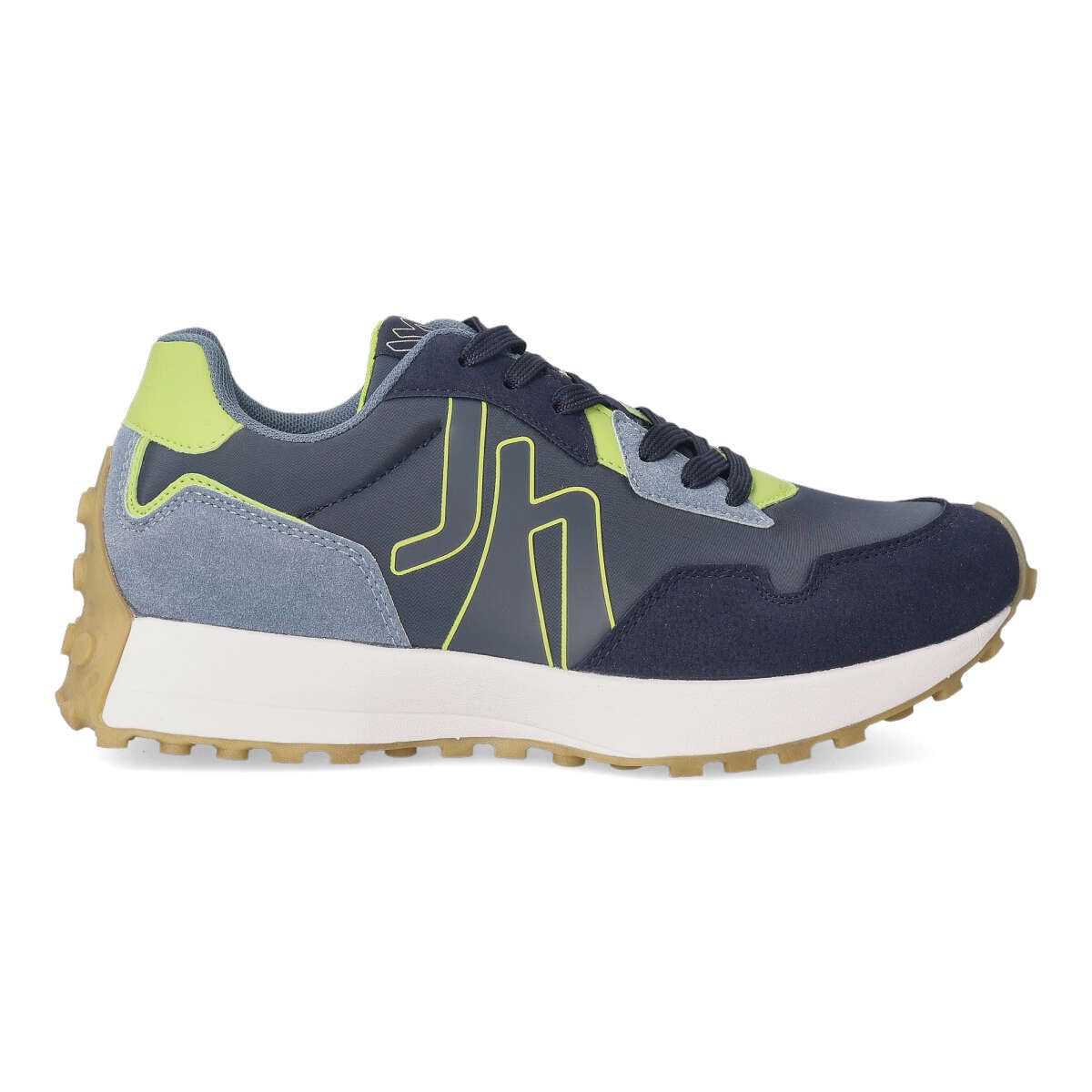 J´Hayber - Zapatillas deportivas urbanas para hombre de piel sintética y textil con suela de goma y plantilla extraíble