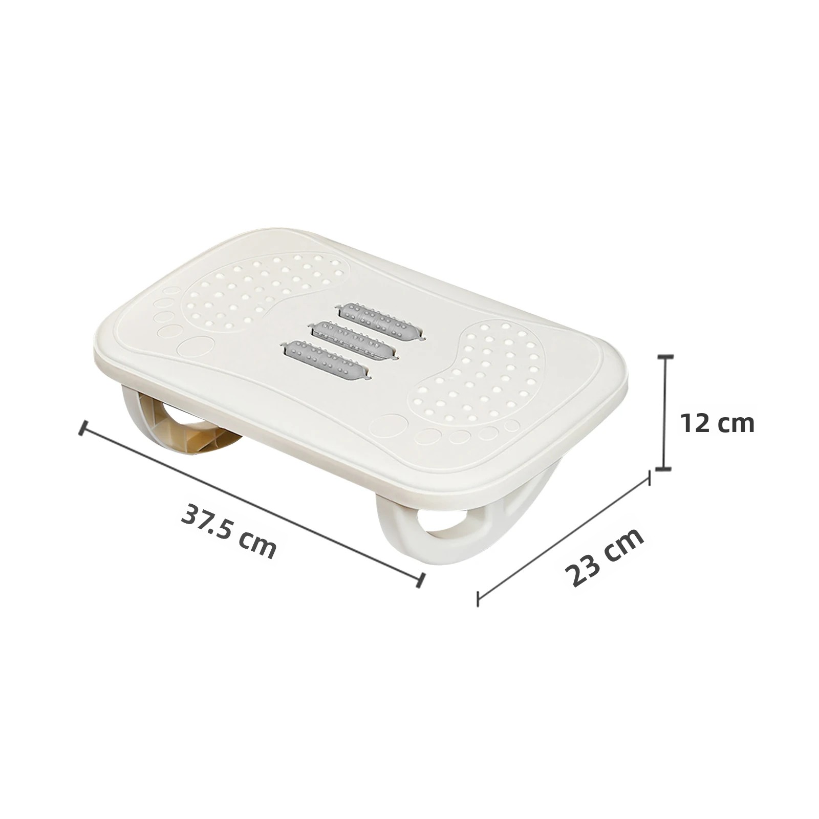 TK Almohadilla Ergonómica Para Pies Con Masaje Y Rocker Taburete De Equilibrio Para Escritorio Anti-Desbordamiento Pad De Pierna PP Tamaño 37.5x23x12cm Para Uso En Oficina
