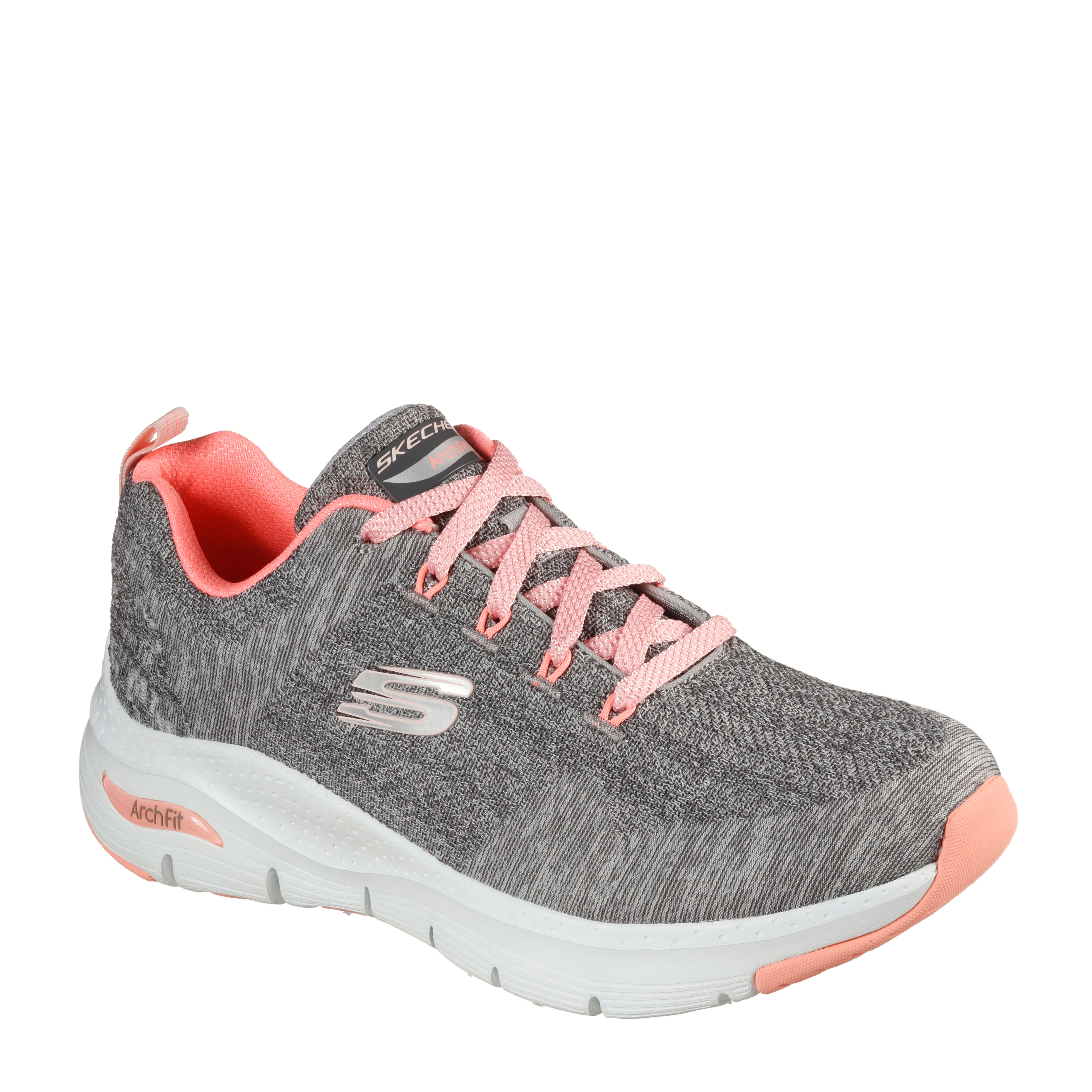 Skechers Zapatillas Arch Fit Grises 149414-GYPK , para Mujer