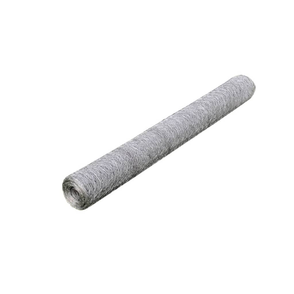 Vidaxl - Malla de Alambre Galvanizada para Jardín de 25x0.75 M - Color Gris