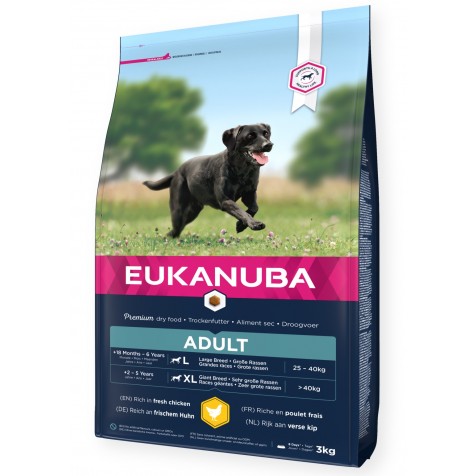 Eukanuba – Pienso para perros adultos grandes Eukanuba pollo. 15 Kg