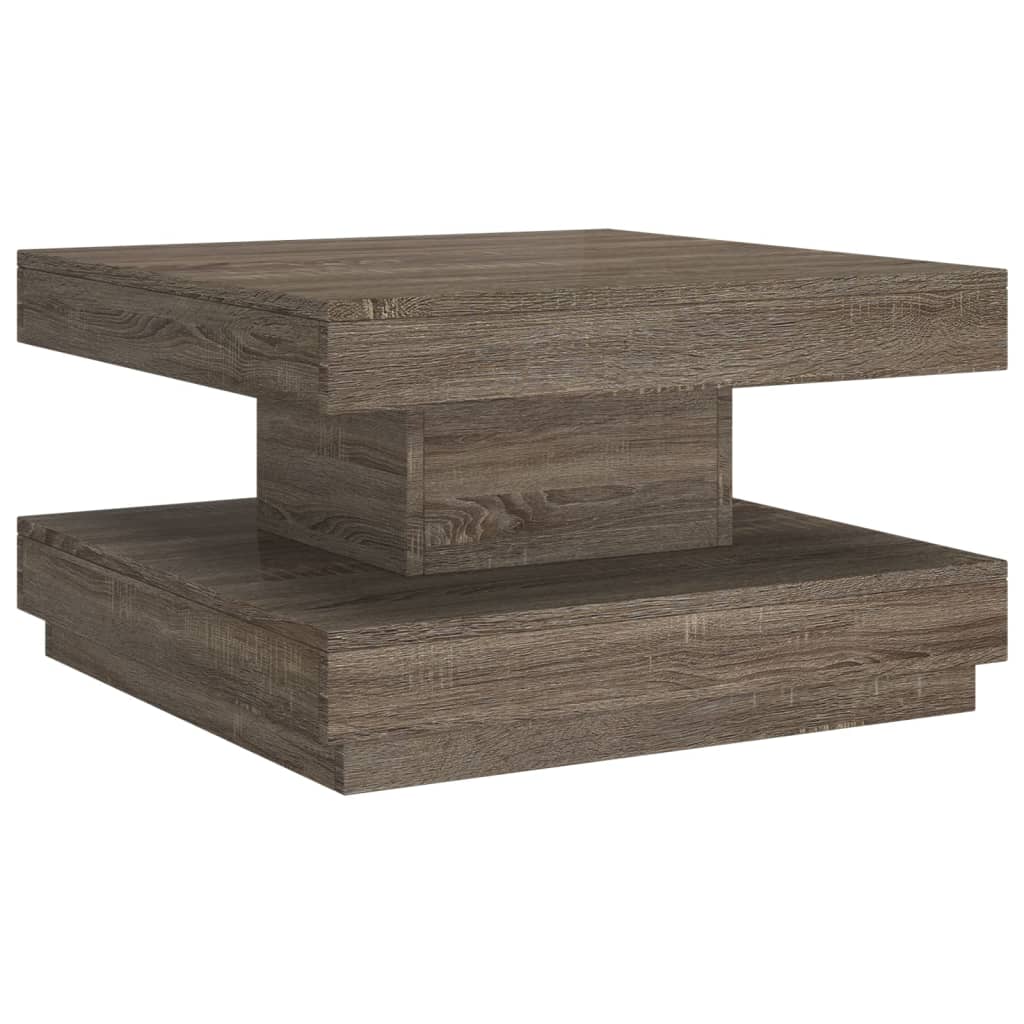 Vidaxl Mesa de Centro de MDF 60x60x35 Cm Marrón Claro