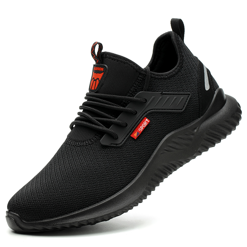 TK Zapatos De Seguridad Para Hombre Con Punta De Acero Antideslizantes Indestructibles Zapatillas De Trabajo Botas Tácticas Ligeros Y Puncture-Proof