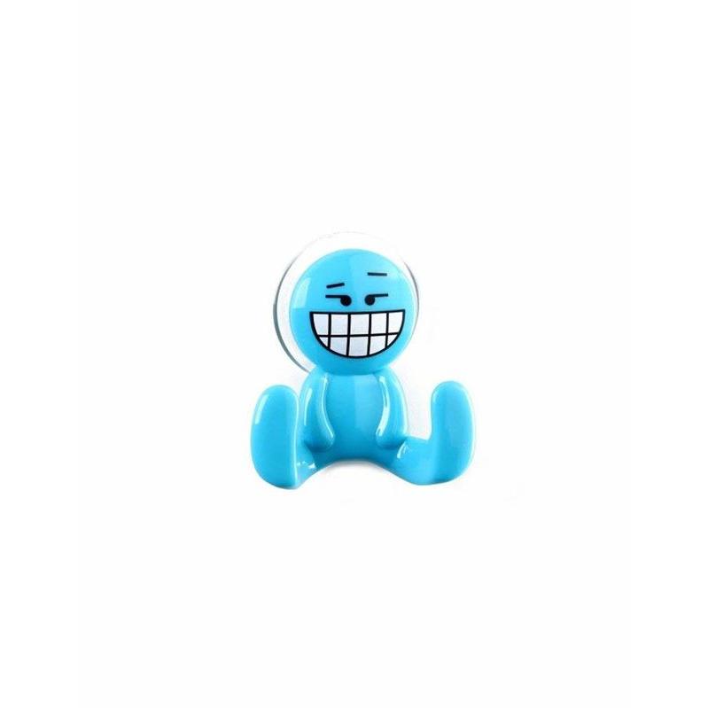 Unimasa Percha Ventosa Happy Poliestireno 9,2x4x10cm Resistente