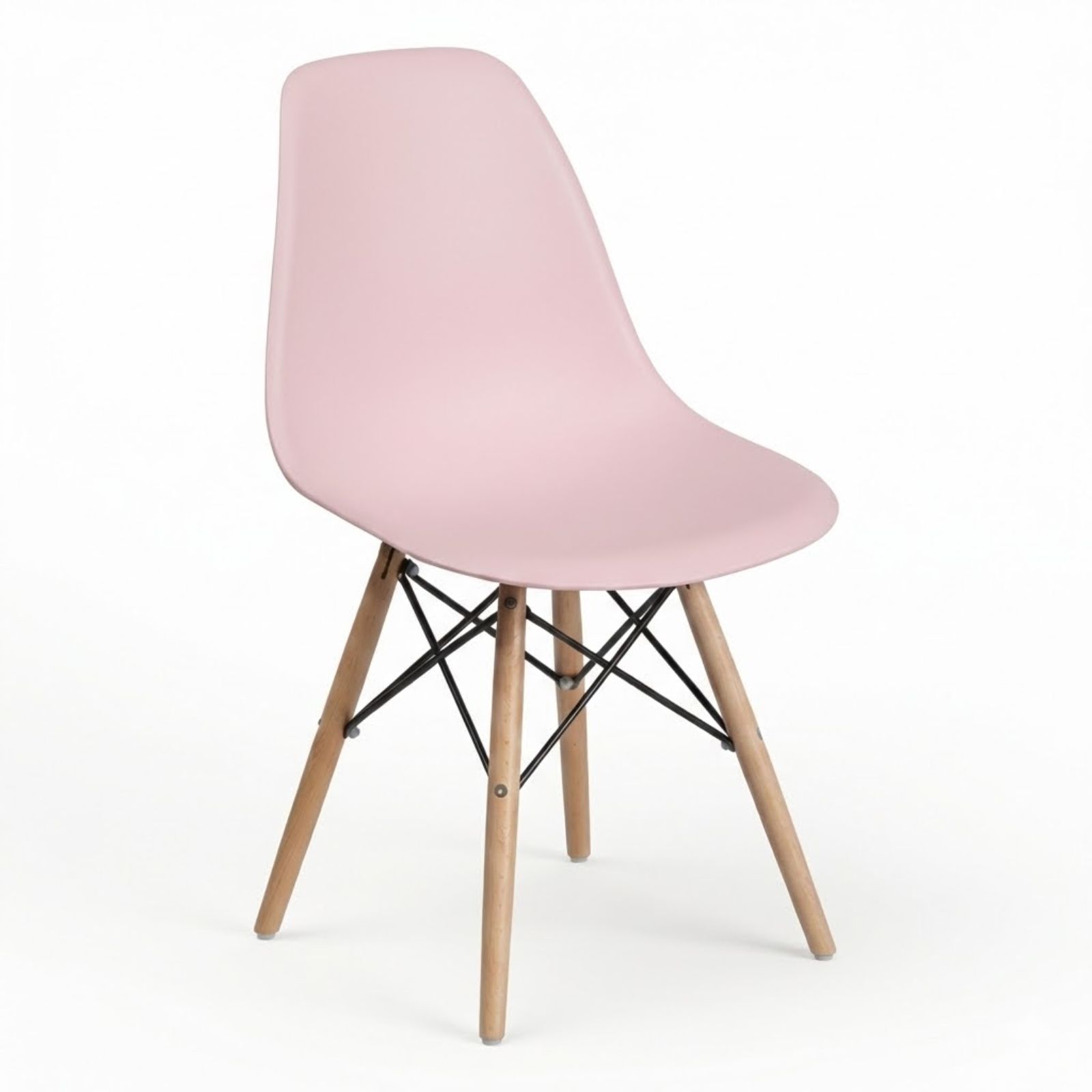 Silla Nórdica DASCK | Patas Madera Haya | Polipropileno Ergonómico | 120 kg | Comedor Cocina Salón