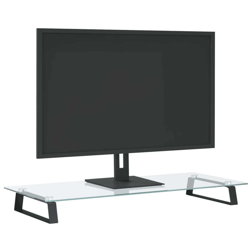 vidaXL Soporte de Monitor Elevador de Pantalla Vidrio Templado y Metal Color Blanco, Negro, y mas