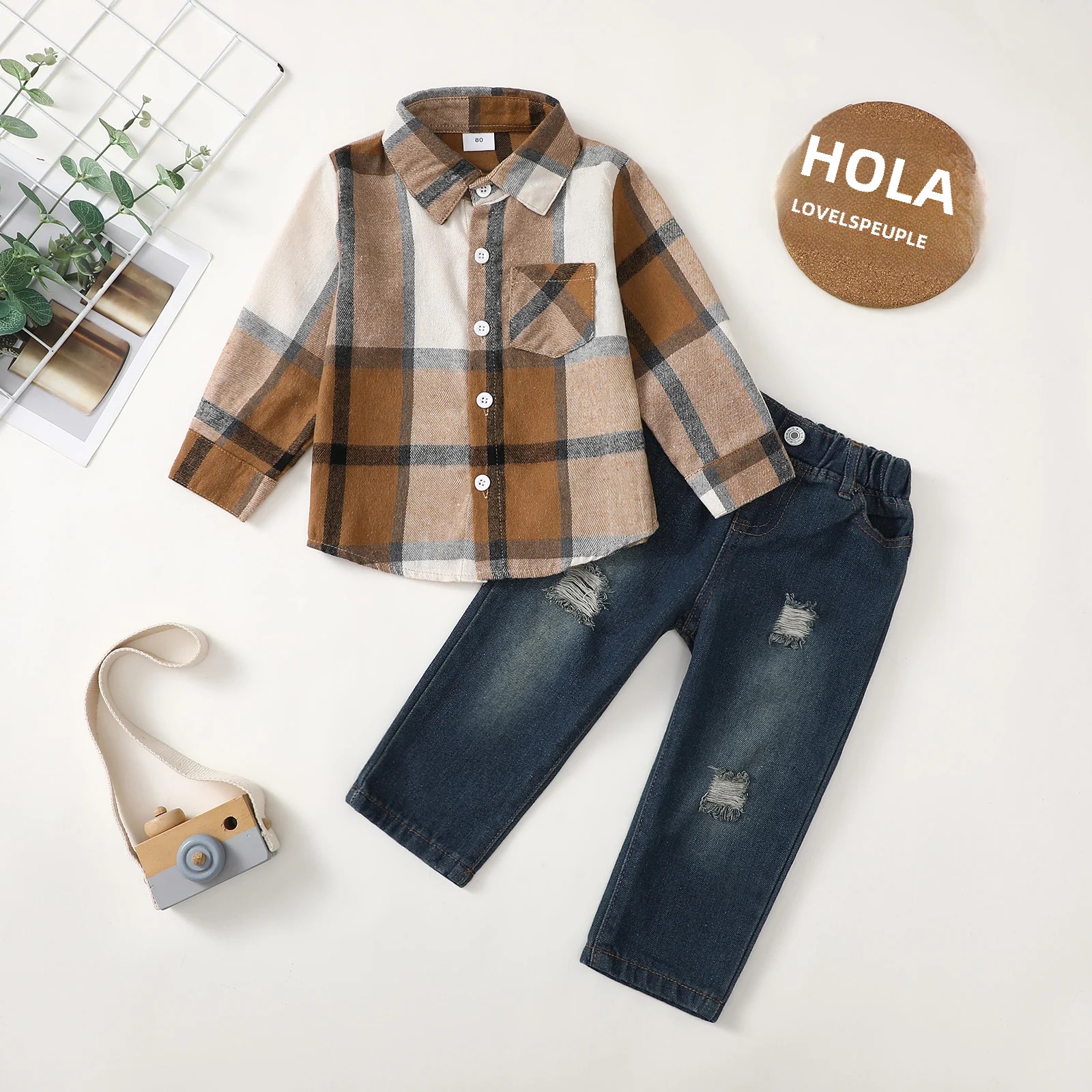 TK Ropa De Bebé Para Invierno Conjunto De Jeans De Denim Para Niño Recién Nacido 12 18 24 Meses 2T 3T Moda Otoño Invierno