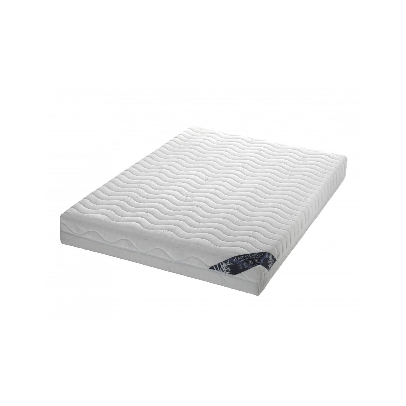 Todocama - Colchón viscoelástico con núcleo HR 21cm con funda Hipoalergénica.