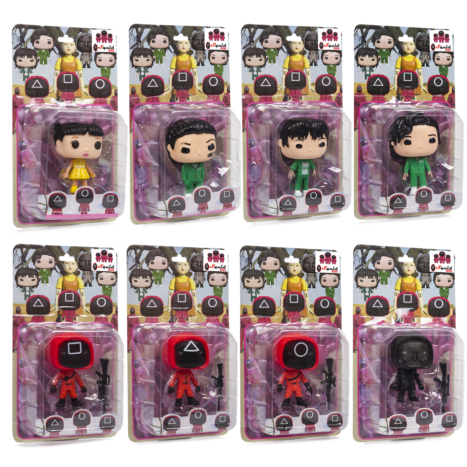 DAM. Figura Squid Pop 10cm. 8 modelos surtidos en blister individual. 5x4x10cm.