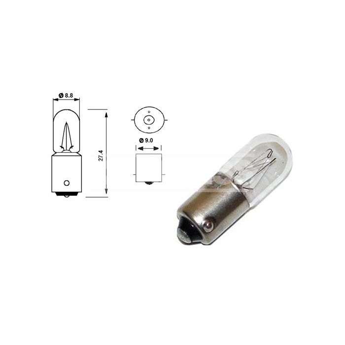Caja 10 Lámparas Bombilla Tubular 12V 4W 79780289