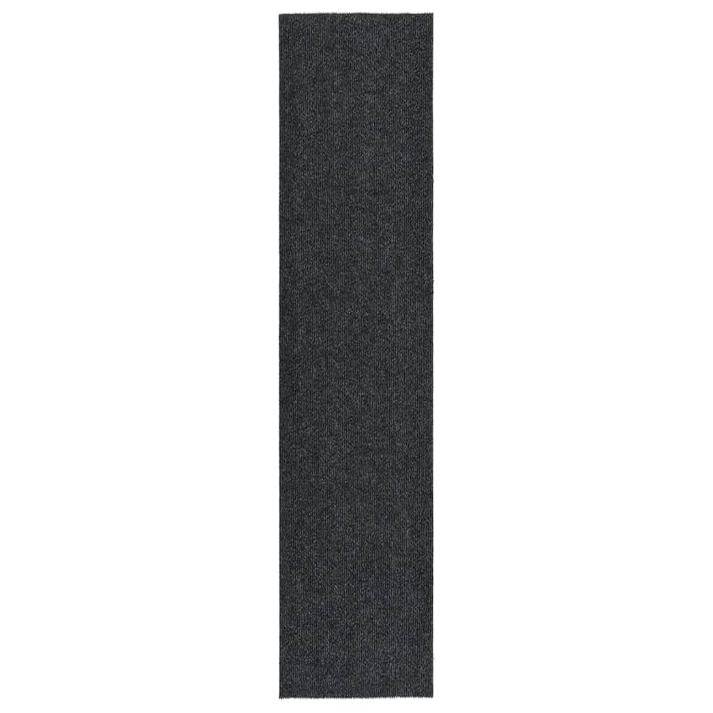 Vidaxl Alfombra de Pasillo Atrapa Suciedad 100x450 Cm Color Antracita Gris