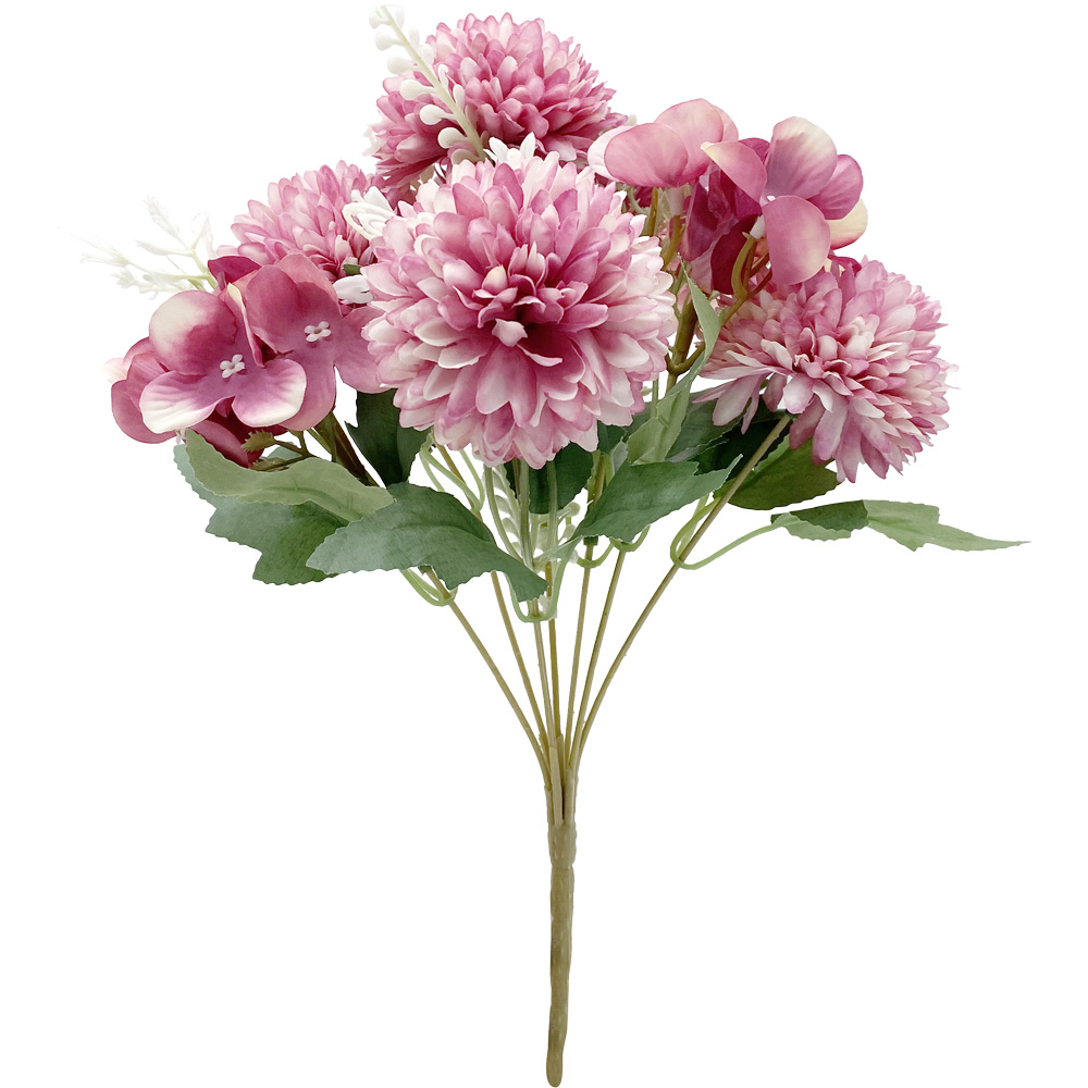 Poenia Arte Floral - Flores Artificiales - Ramo Hortensia Artificial 32cm - Variedad de Colores