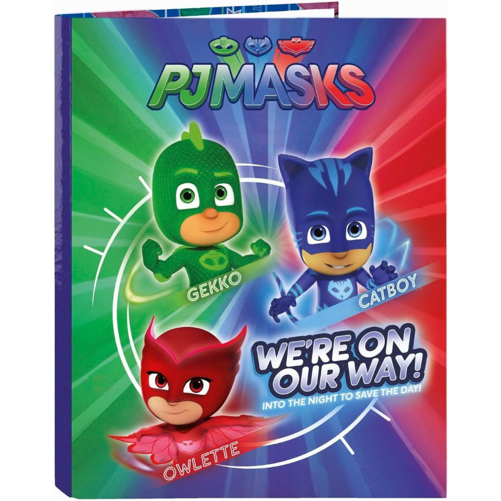 PJ Masks Safta Carpeta De 4 Anillas Bug A4 83341