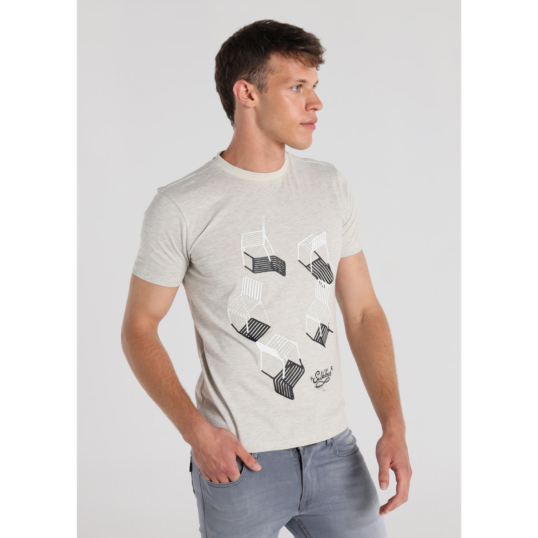 SIX VALVES - Camiseta Gráfica Sillas Grey