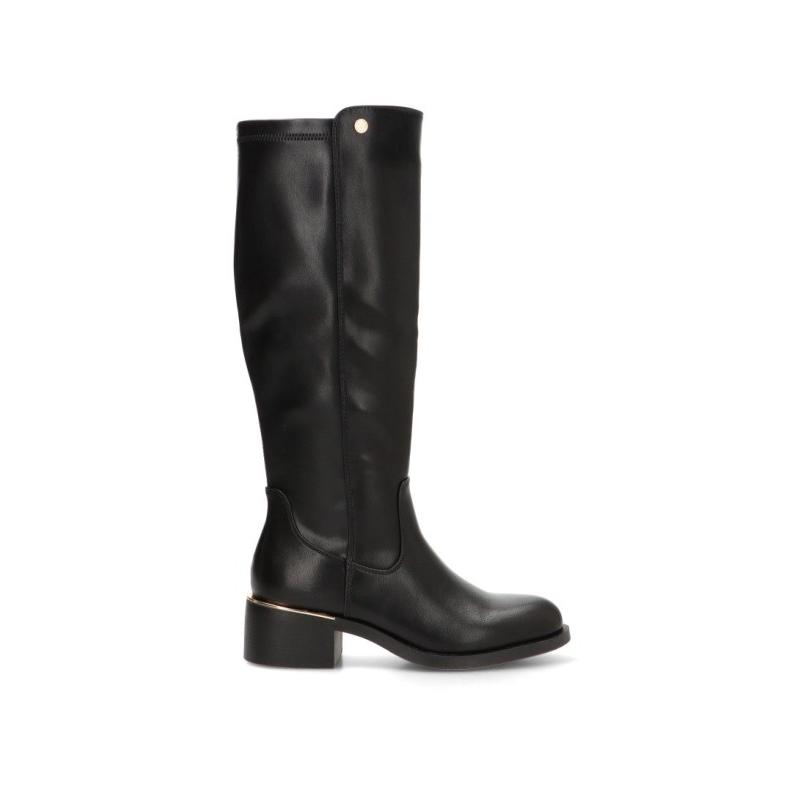 Bota Xti - Mujer - Tacón Medio - Modelo 146364 - Color Negro