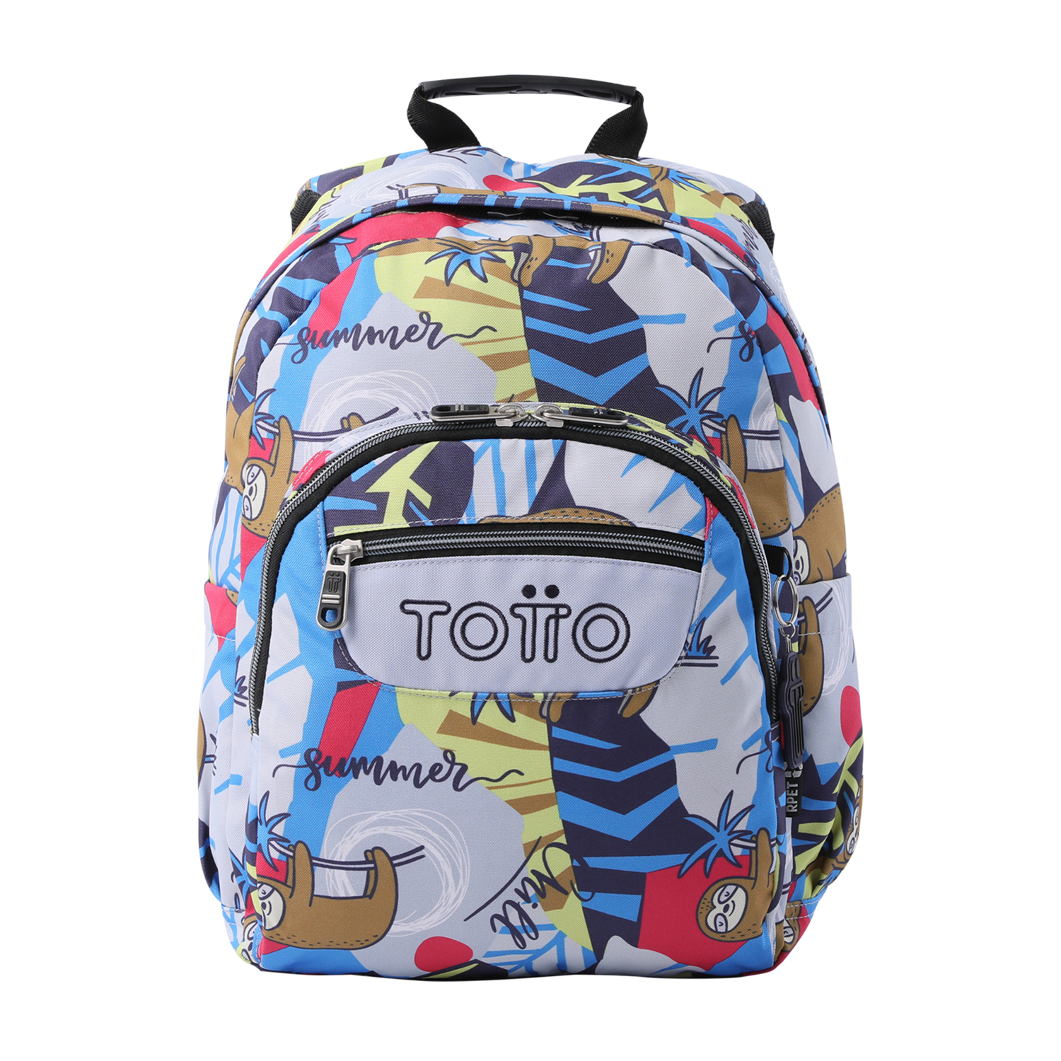 Totto Mochila escolar Gommas Material: Poliéster reciclado 29 x 39 x 14 cm
