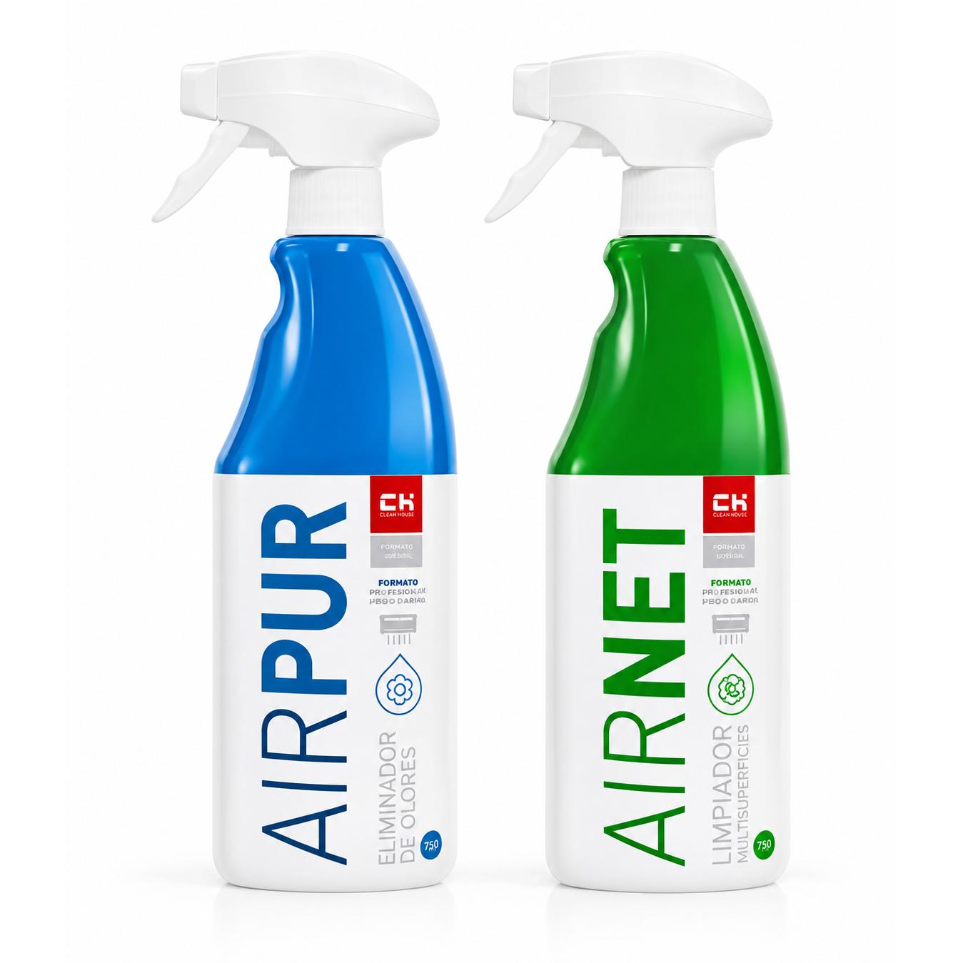 KIT AIRNET + AIRPUR Limpiador y Elimina Olores (Prime) 750 ml, El kit Recamania AIRNET + AIRPUR es la solución profesional más completa para la limpieza, desinfección y eliminación de…