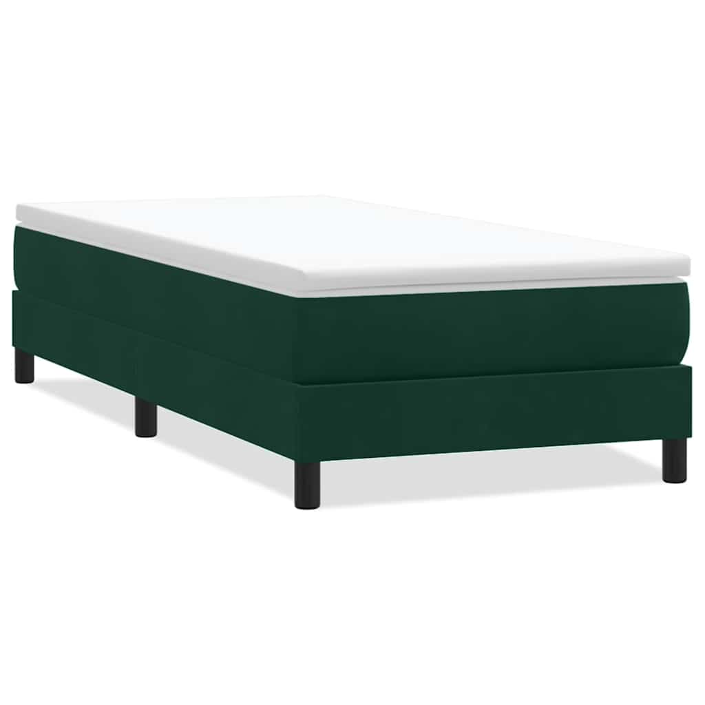 vidaXL Cama box spring sin colchón terciopelo 90x210 cm Multicolor