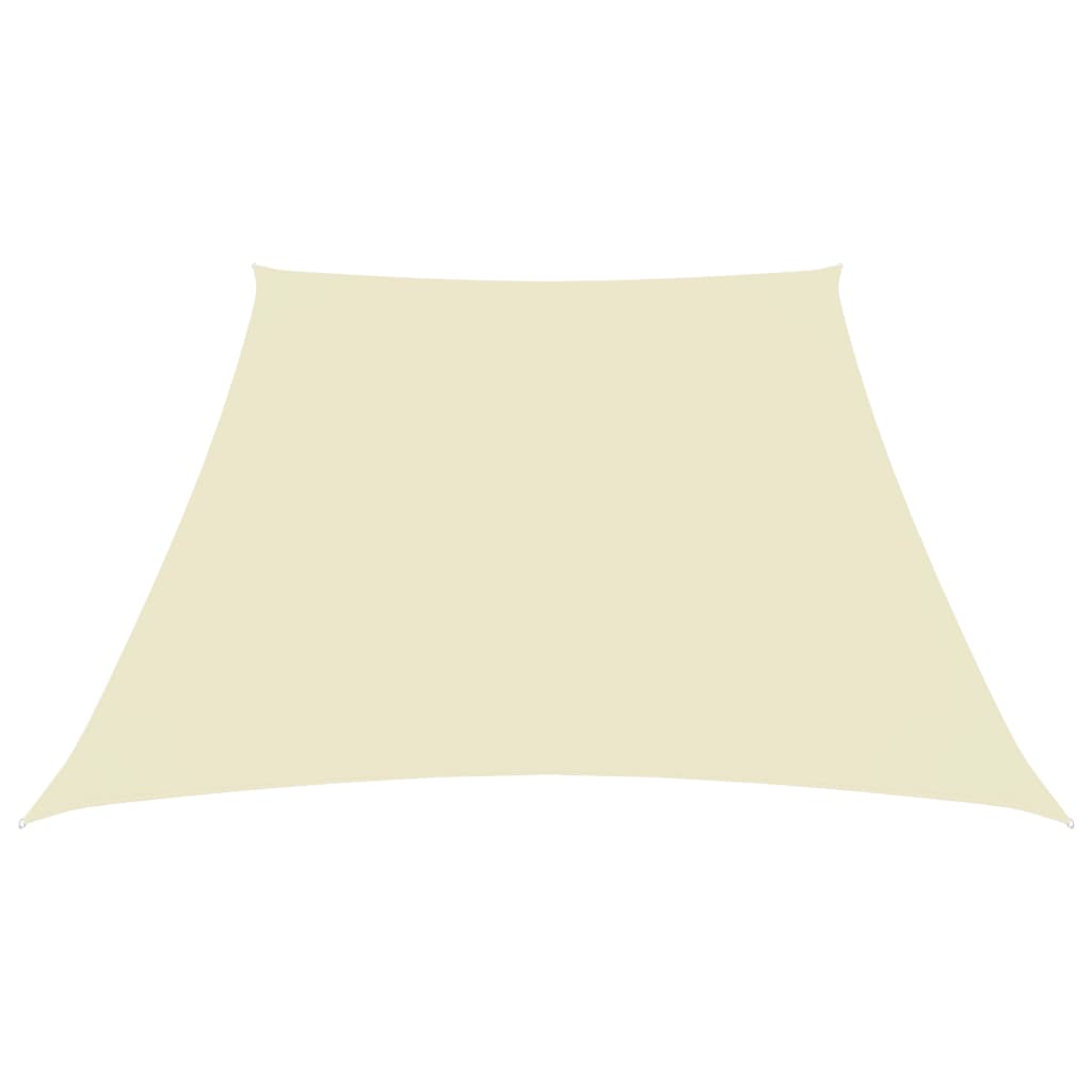 vidaXL Toldo de vela trapezoidal de tela oxford 2/4x3 m Color Antracita, Beige, Crema
