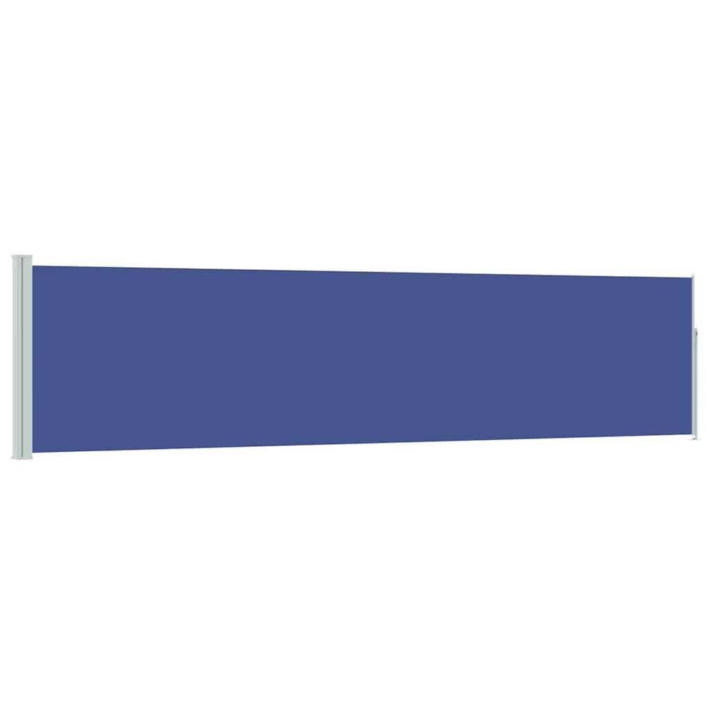 vidaXL Toldo lateral retráctil de jardín 120x500 cm en color Negro/Azul/Gris y más