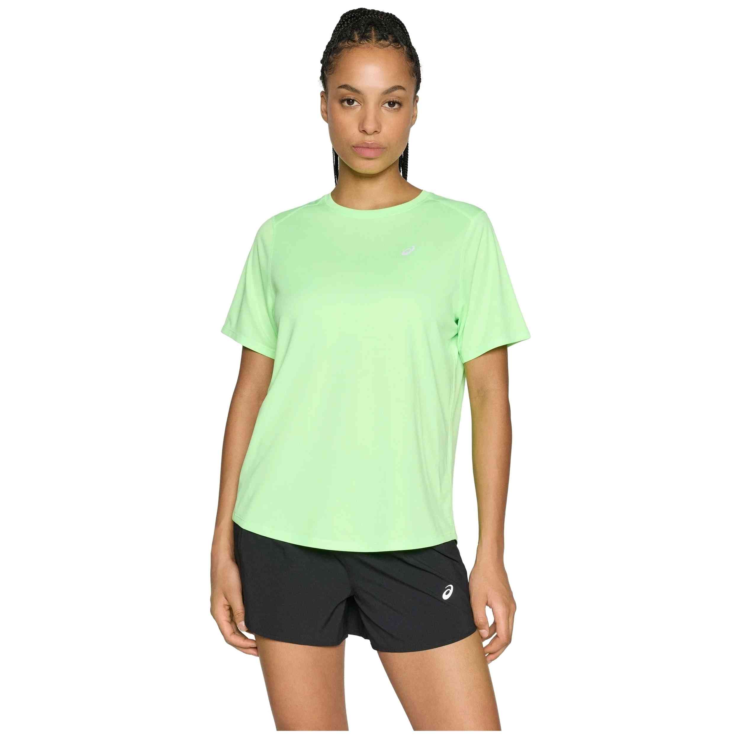 Camiseta De Manga Corta Asics modelo 2012D170-302 para Mujer en color Verde