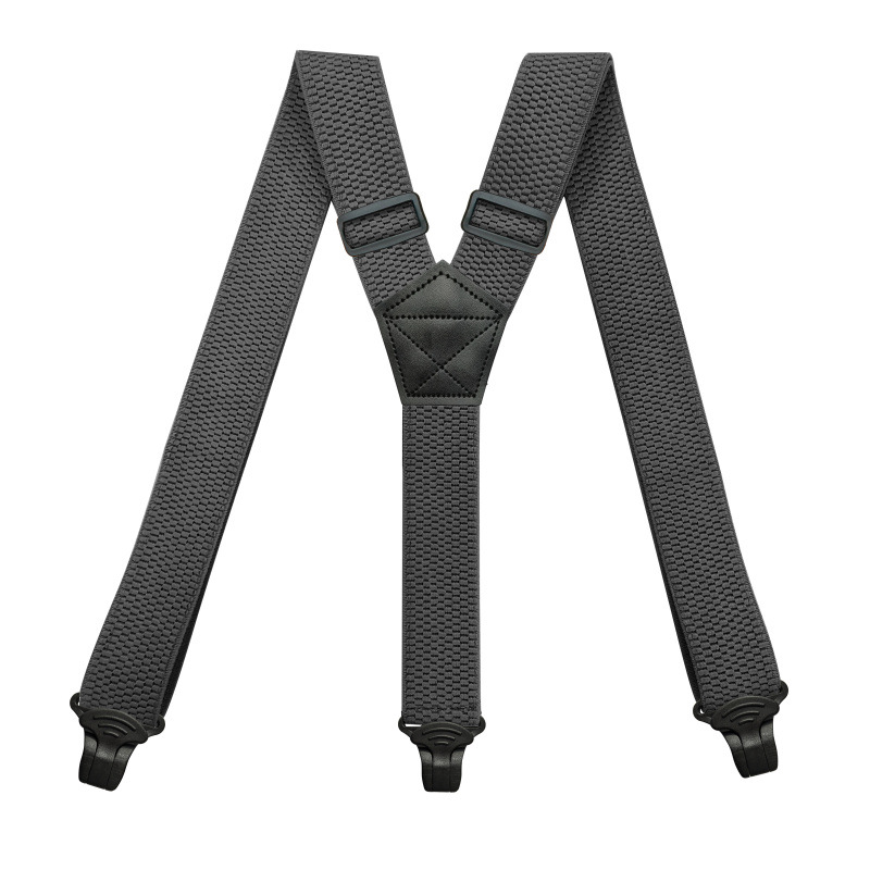TK Suspenders Pesados Para Hombres Ajustables Con 3 Clip Plásticos Para Trabajo Al Aire Libre 3.8cm/1.5 Pulgadas Y-back Cinturón De Esteros Elásticos Para Adultos