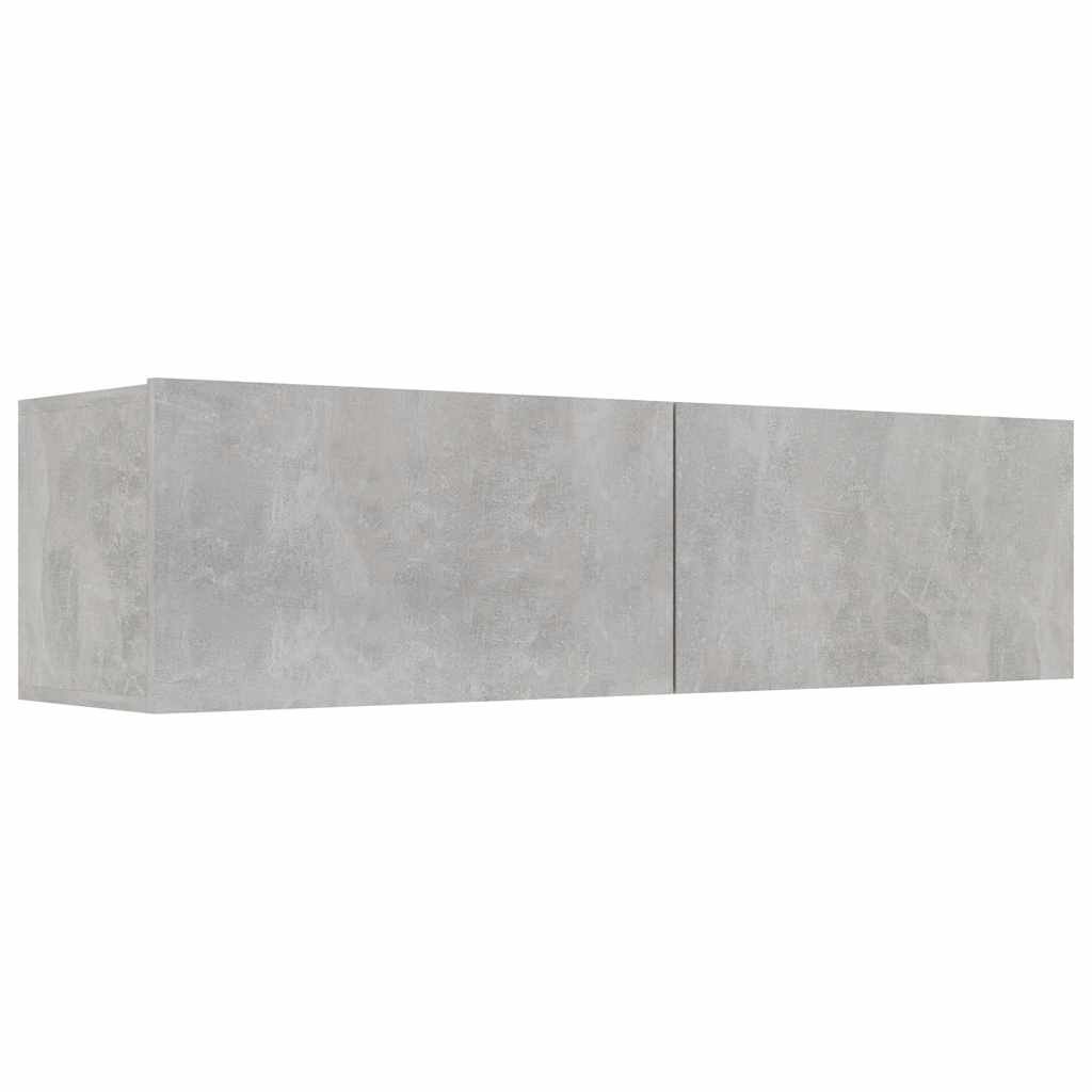 vidaXL Mueble para TV madera contrachapada gris hormigón 120x30x30 cm