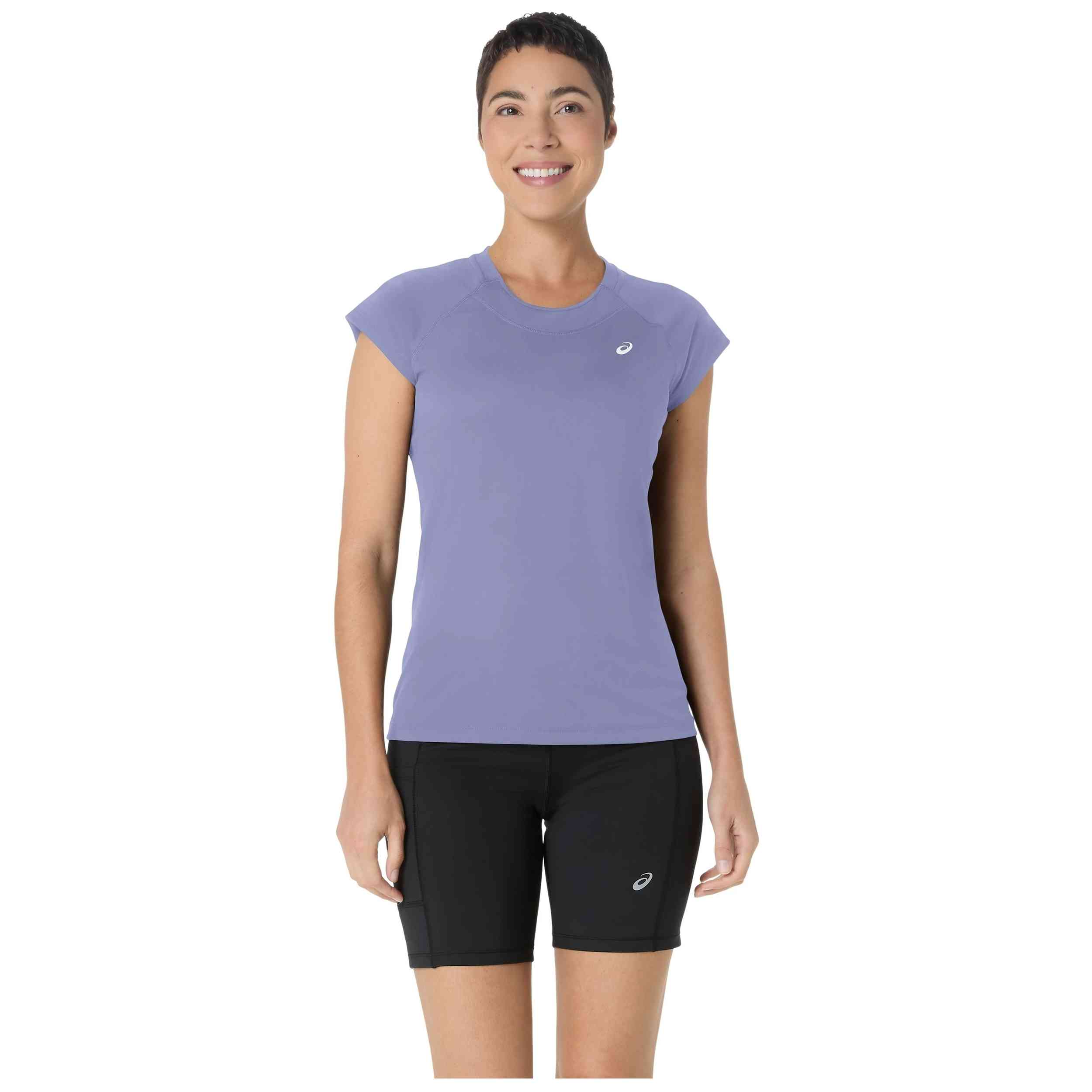 Top Asics modelo SPORT CAPSLEEVE TOP "Bluebell" para Mujer en color Morado