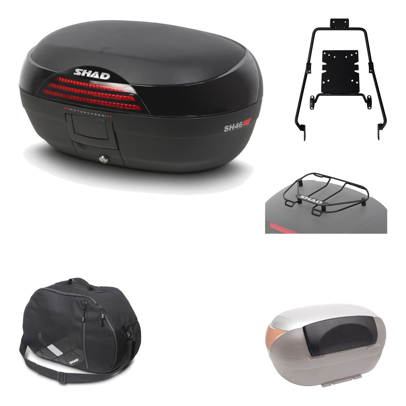 Baul Trasero + Herraje Montaje + Accesorios Sh46 Sh 46 New Model KIT-183599