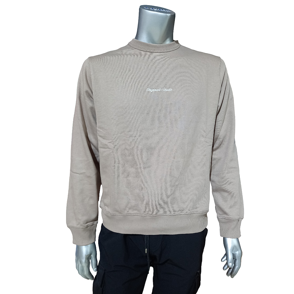 Sudadera JACK & JONES JORNORREBRO EMB SWEAT CREW NOOS 12282893 Marron Marron