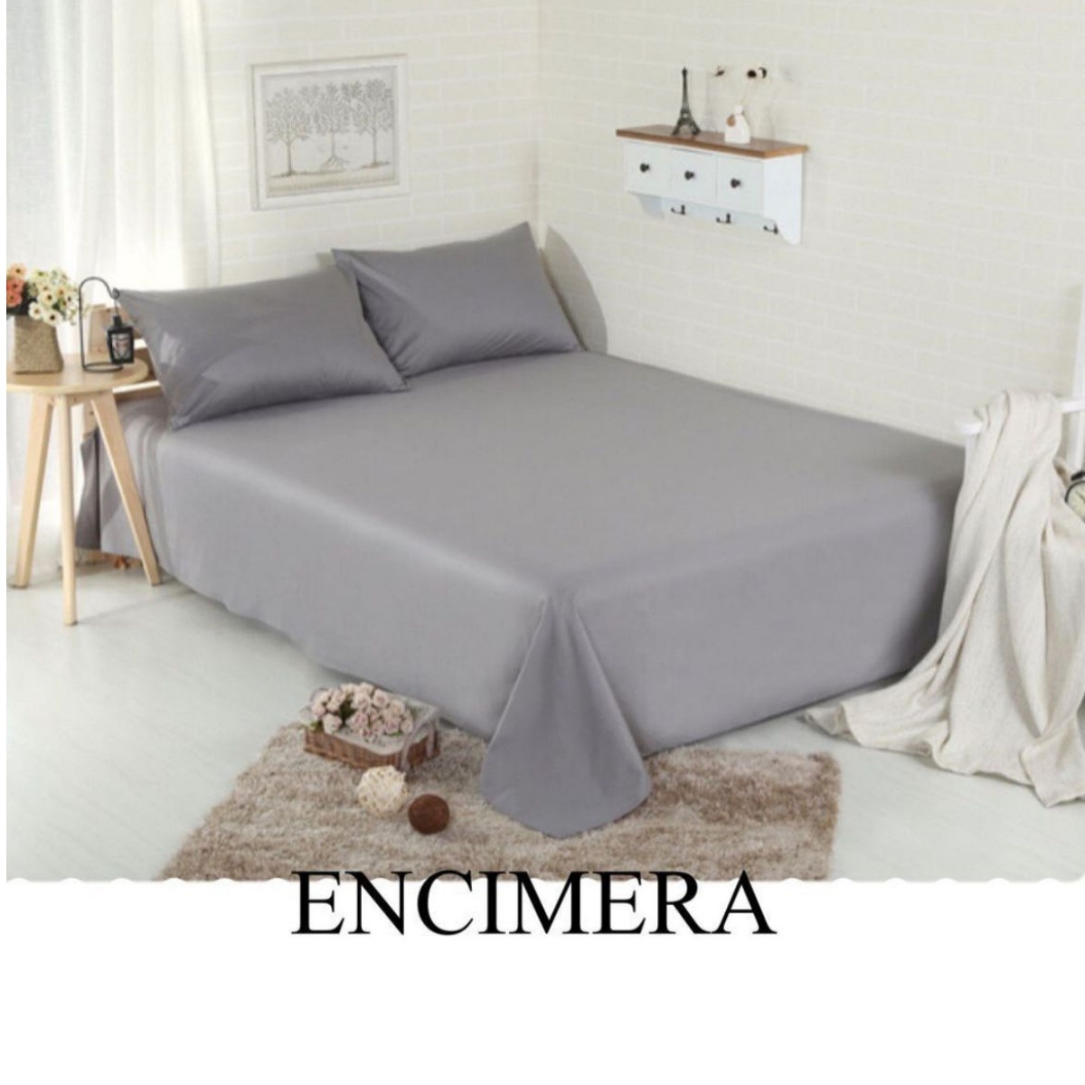 Sábana Encimera  Sábana Encimera de Microfibra Extra Suave Sin Arrugas para Cama de 90/160x250cm 105/170x250cm 135/200x250cm 150/215x250cm 180/245x250cm