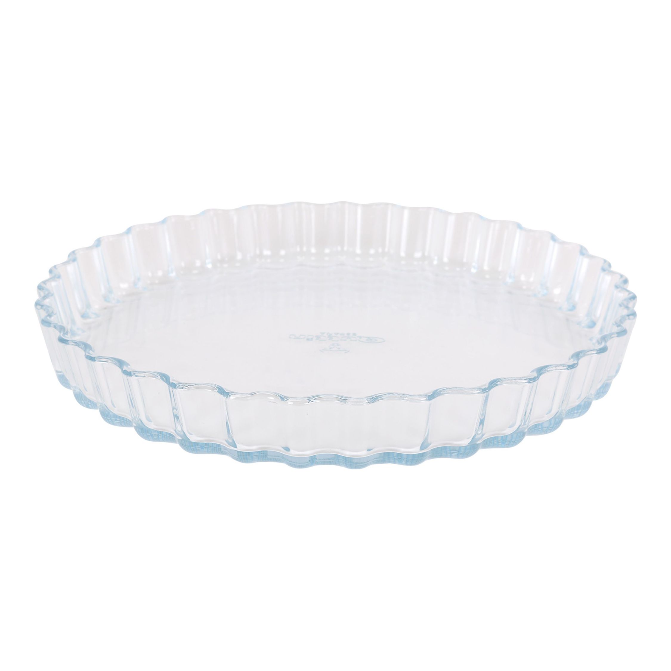 Quttin - Molde Tarta Rizado Vidrio 27cm - Versátil, Duradero y Apto para Lavavajillas