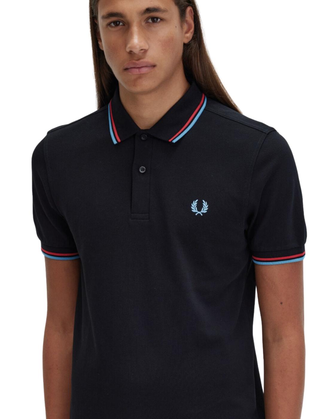 Polo Fred Perry Twin Tipped Marino