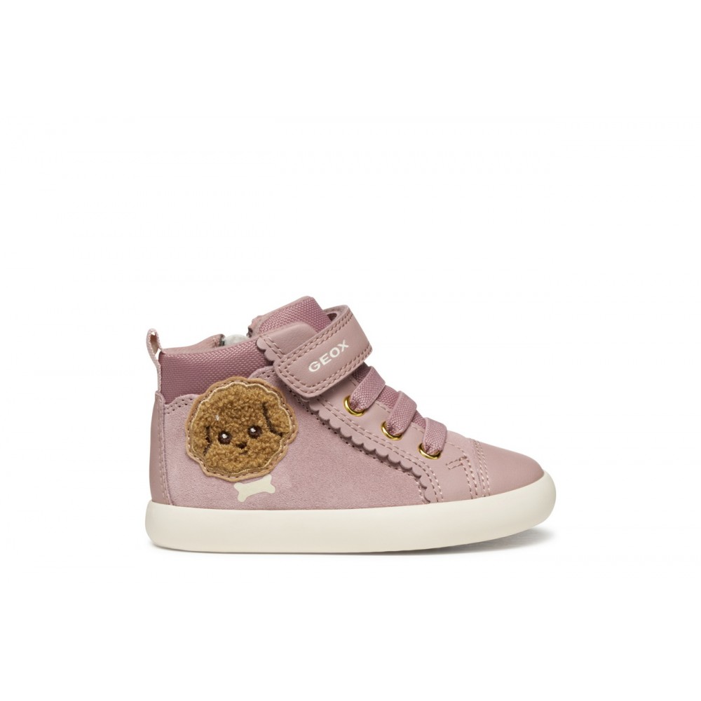 Zapatos primeros pasos bebé niña GEOX B561MB C8056 BOTITA ELASTICO Y Velcro Antique Rose 36221 25I