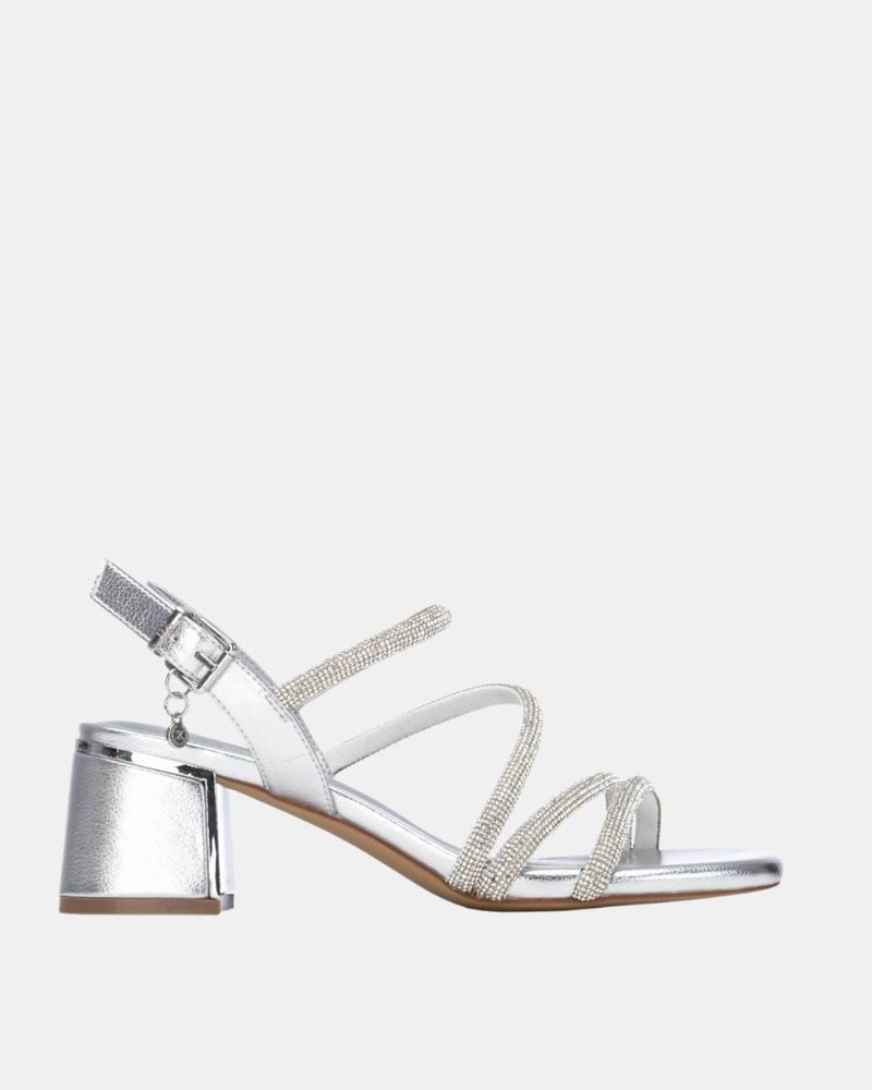 XTI 145260 Sandalias Abiertas Mujer Plata