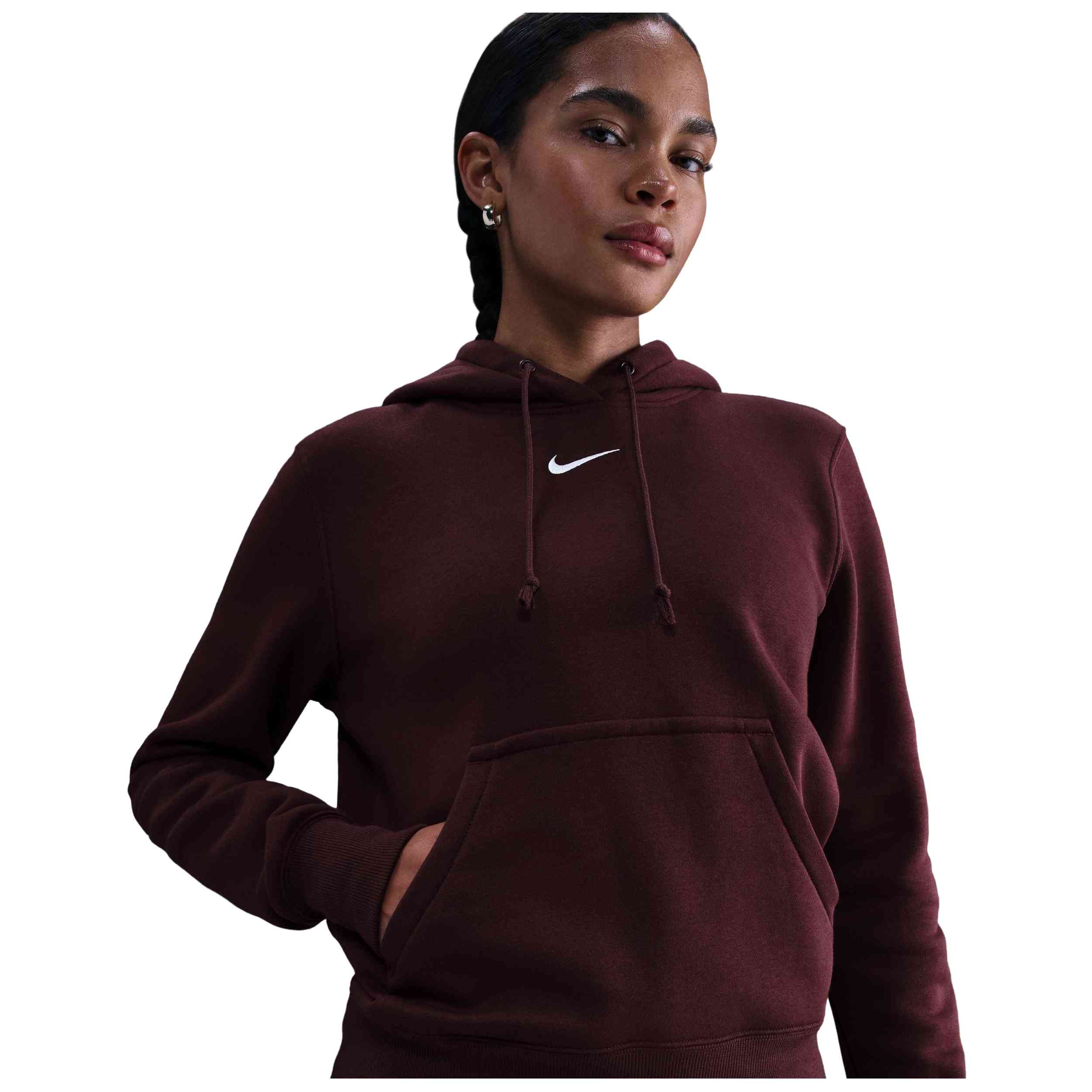 Sudadera Nike Sportswear Phoenix Fleece Nike en color Granate
