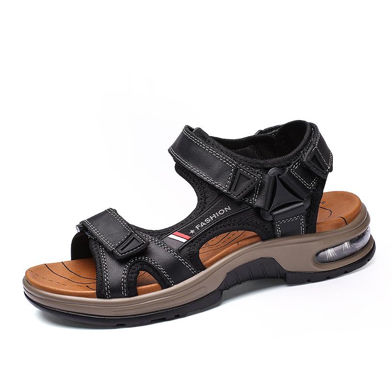 TK Sandalias De Verano Para Hombre En Cuero Genuino Cómodas Y Suaves Para Playa Y Exteriores Tallas 38-46 Sandalias Gladiador Estilo ROME